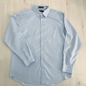 Nordstroms Men's Light Blue Trim Fit Dress Shirt Men's Shop Size 17 (34-35)